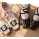 Modo Picture Frame Coco Square Toe Shoes(Reservation/4 Colours/Full Payment Without Shipping)